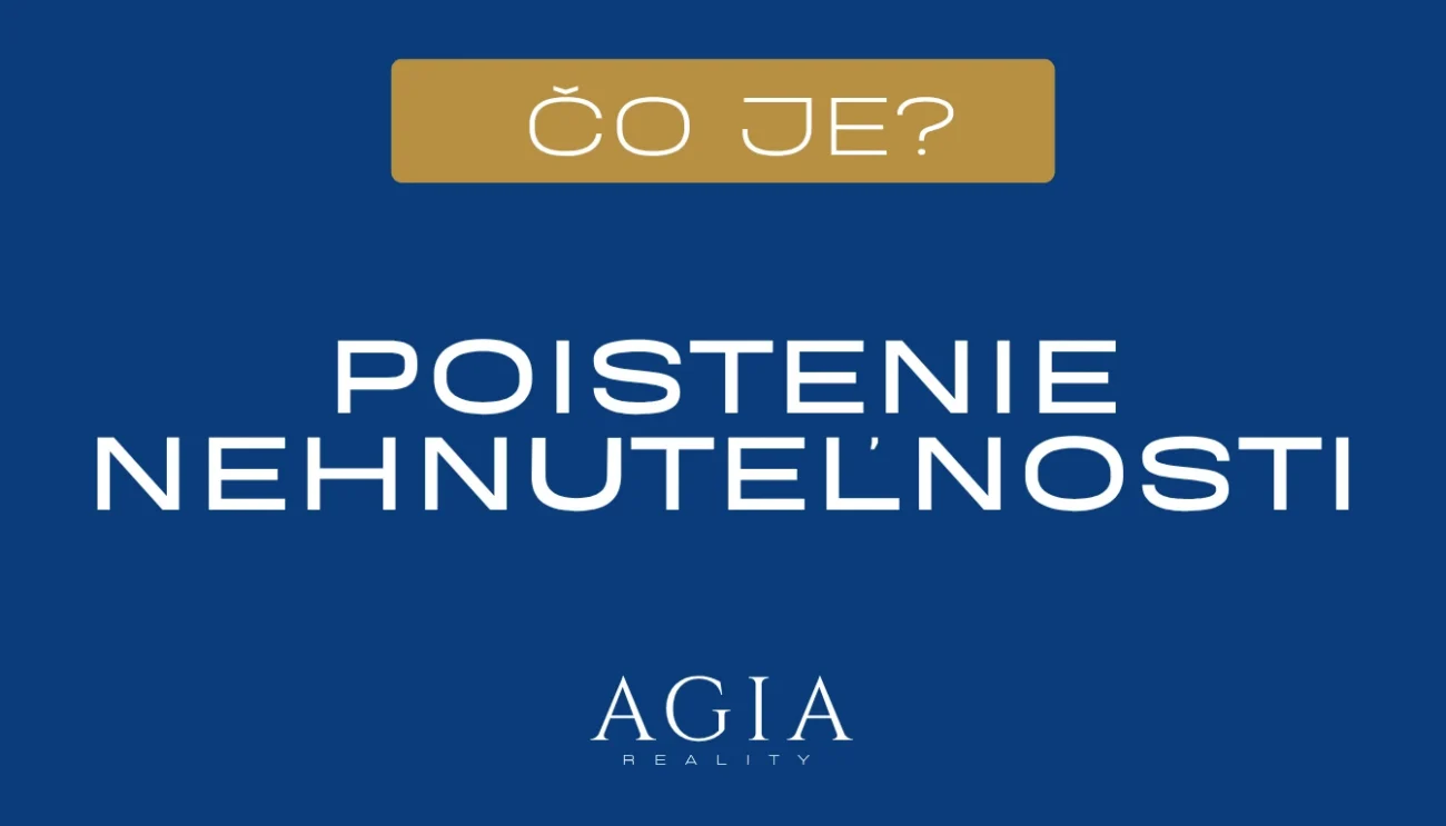 Čo je poistenie nehnuteľnosti