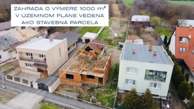 Pozemok na predaj Vrbovec – možnosť výstavby 2 domov