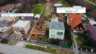 Pozemok na predaj Vrbovec – možnosť výstavby 2 domov