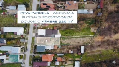 Pozemok na predaj Vrbovec – možnosť výstavby 2 domov