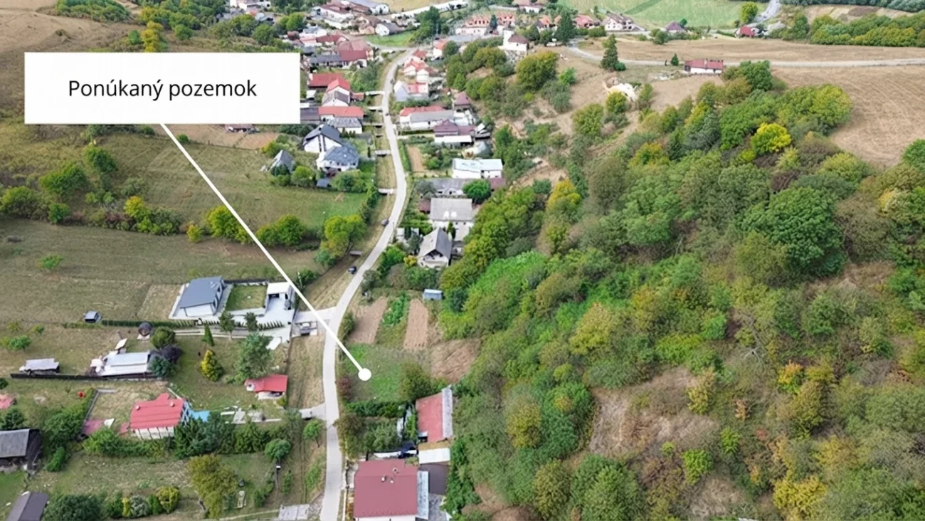 Stavebný pozemok Jasenovce 1 348 m² | Domaša