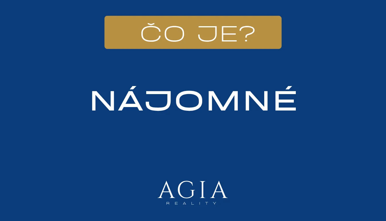 Čo je nájomné – AGIA reality