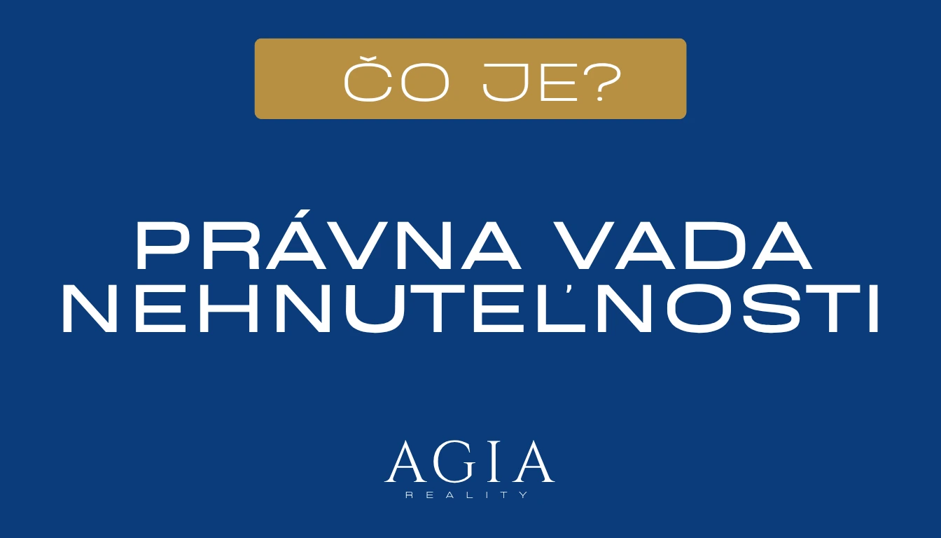 Čo je právna vada nehnuteľnosti