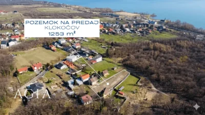 Stavebný pozemok Klokočov, letecký pohľad so Zemplínskou šíravou | AGIA reality