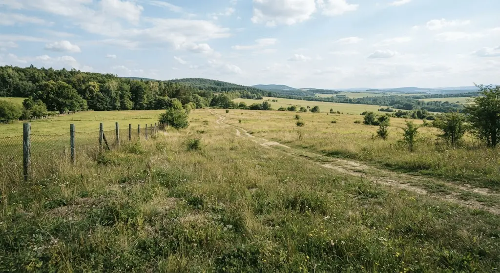 Stavebný pozemok vo Vrbovci v Michalovciach, pohľad na pozemok
