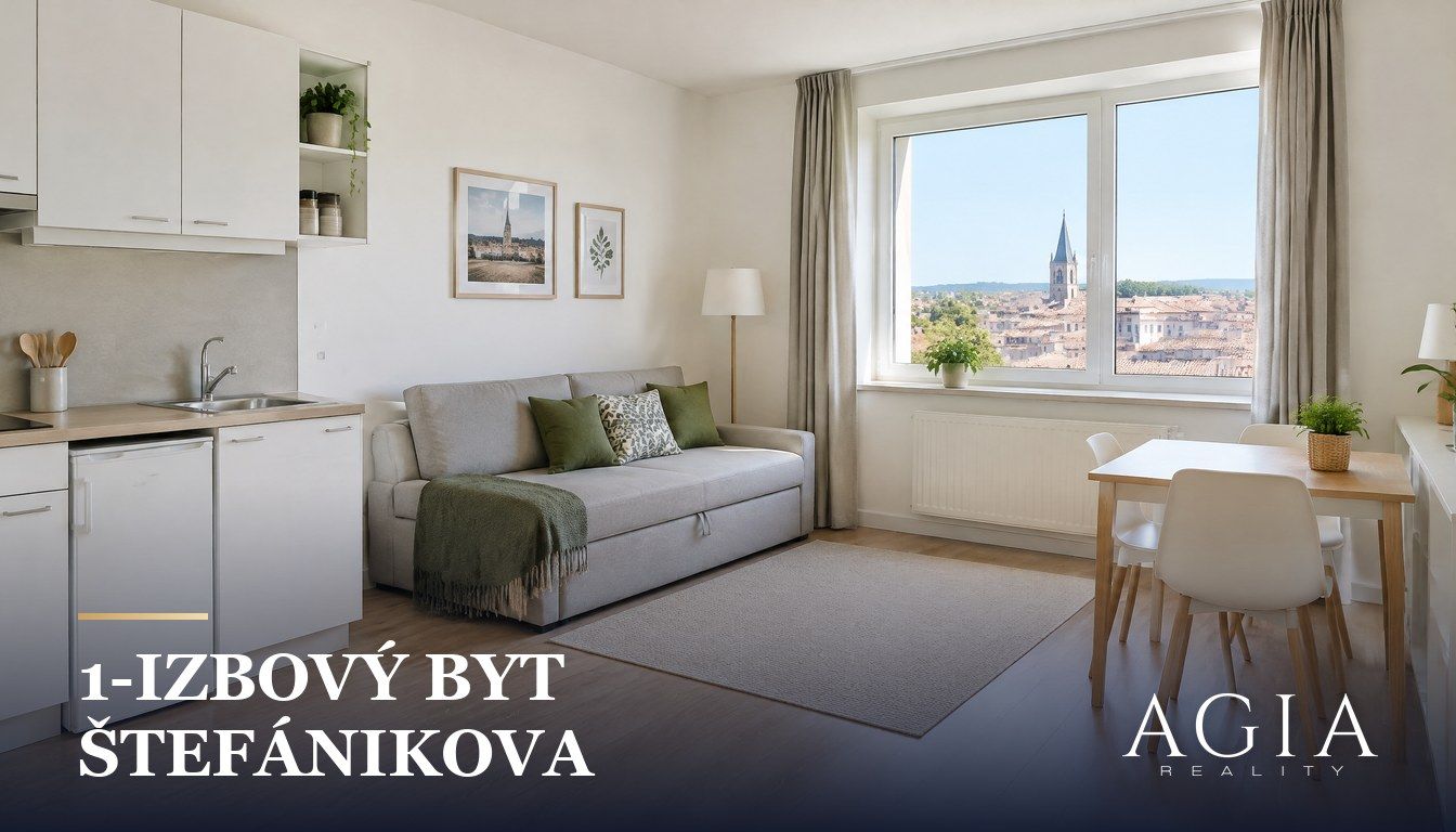 Predaj bytu bez zľavy z ceny, malý byt s kuchynkou a rozkladacou pohovkou